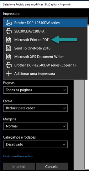 imprimindo o extrato bancário CEF em pdf no internet explorer